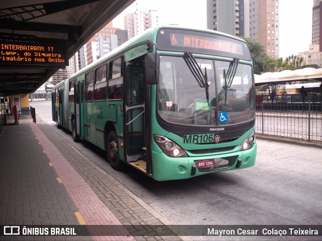 Auto Viação Mercês MR106 na cidade de Curitiba, Paraná, Brasil, por Mayron Cesar  Colaço Teixeira. Número da foto: #7993751.