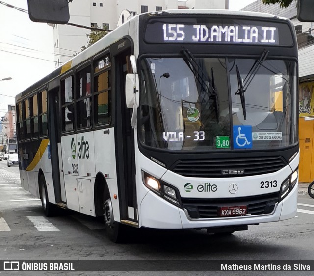 Viação Elite 2313 na cidade de Volta Redonda, Rio de Janeiro, Brasil, por Matheus Martins da Silva. Número da foto: #7991784.