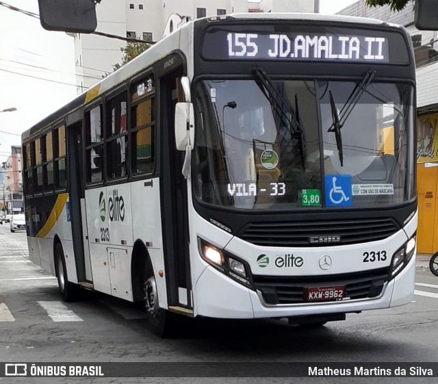 Viação Elite 2313 na cidade de Volta Redonda, Rio de Janeiro, Brasil, por Matheus Martins da Silva. ID da foto: 7991784.