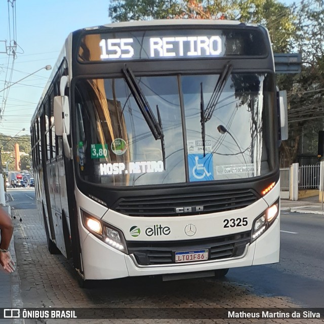 Viação Elite 2325 na cidade de Volta Redonda, Rio de Janeiro, Brasil, por Matheus Martins da Silva. Número da foto: #7991756.