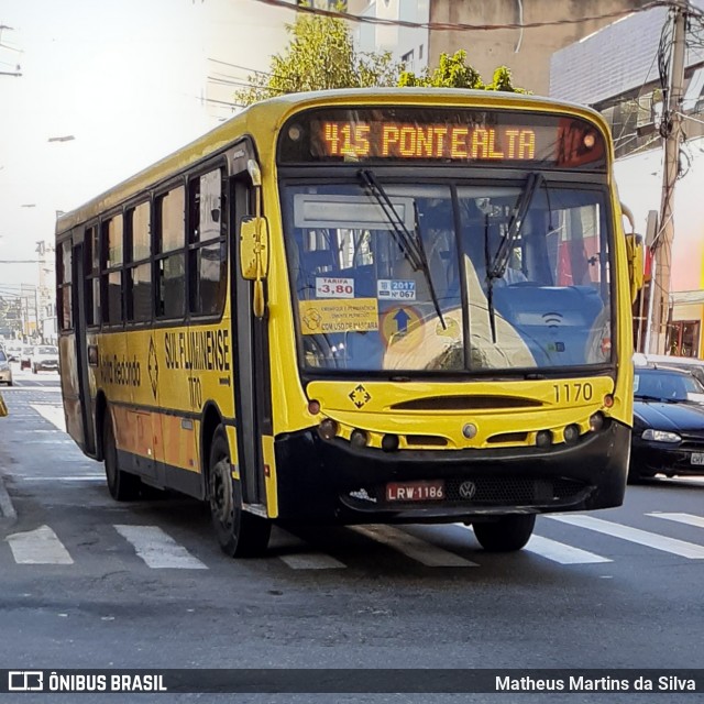 Viação Sul Fluminense 1170 na cidade de Volta Redonda, Rio de Janeiro, Brasil, por Matheus Martins da Silva. Número da foto: #7991702.
