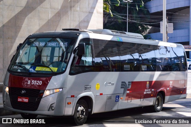 Auto Viação Transcap 8 5520 na cidade de São Paulo, São Paulo, Brasil, por Luciano Ferreira da Silva. ID da foto: 7993002.