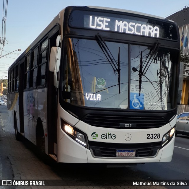Viação Elite 2328 na cidade de Volta Redonda, Rio de Janeiro, Brasil, por Matheus Martins da Silva. Número da foto: #7991774.