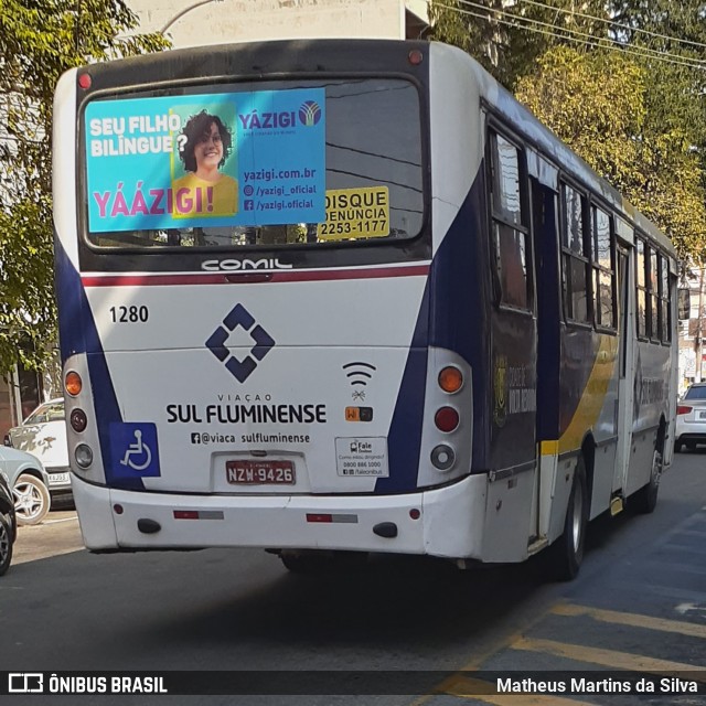 Viação Sul Fluminense 1280 na cidade de Volta Redonda, Rio de Janeiro, Brasil, por Matheus Martins da Silva. Número da foto: #7991708.