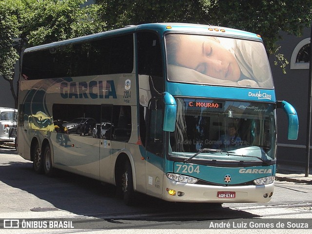 Viação Garcia 7204 na cidade de Rio de Janeiro, Rio de Janeiro, Brasil, por André Luiz Gomes de Souza. ID da foto: 7992400.