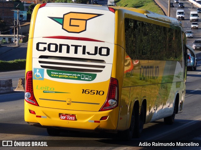 Empresa Gontijo de Transportes 16510 na cidade de Belo Horizonte, Minas Gerais, Brasil, por Adão Raimundo Marcelino. ID da foto: 7996549.