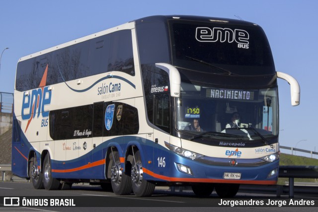 Pullman Eme Bus 146 na cidade de Chillán, Ñuble, Bío-Bío, Chile, por Jorgeandres Jorge Andres. ID da foto: 7994413.