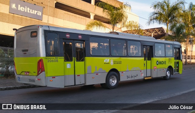 SM Transportes 20608 na cidade de Belo Horizonte, Minas Gerais, Brasil, por Júlio César. Número da foto: #7996627.