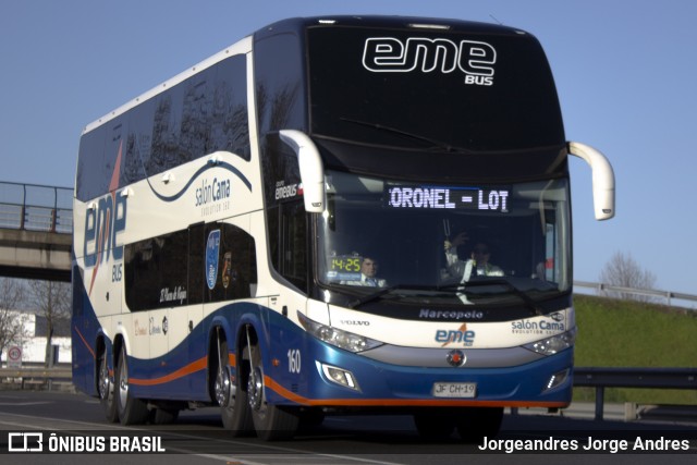 Pullman Eme Bus 160 na cidade de Chillán, Ñuble, Bío-Bío, Chile, por Jorgeandres Jorge Andres. Número da foto: #7994417.