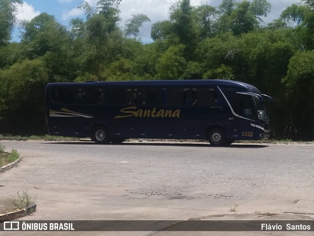 Empresas de Transportes Santana e São Paulo 2220 na cidade de Cruz das Almas, Bahia, Brasil, por Flávio  Santos. ID da foto: 7996842.