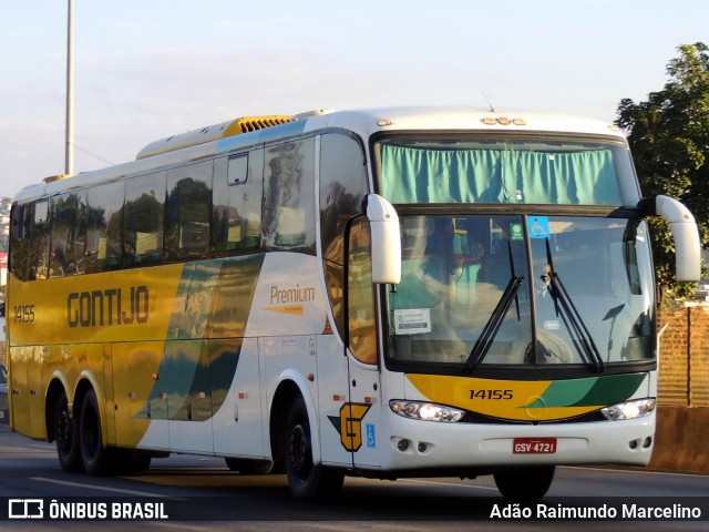 Empresa Gontijo de Transportes 14155 na cidade de Belo Horizonte, Minas Gerais, Brasil, por Adão Raimundo Marcelino. ID da foto: 7996580.