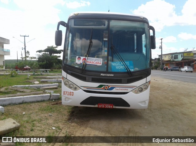 TBS - Travel Bus Service > Transnacional Fretamento 07103 na cidade de Nazaré da Mata, Pernambuco, Brasil, por Edjunior Sebastião. Número da foto: #7994384.