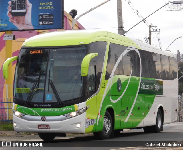 Expresso Princesa dos Campos 6225 na cidade de Ponta Grossa, Paraná, Brasil, por Gabriel Michalski. ID da foto: 7996144.