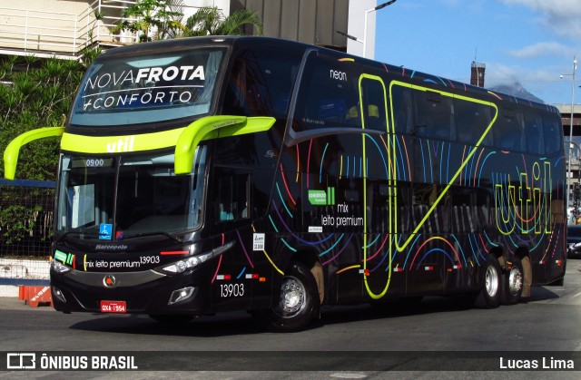 UTIL - União Transporte Interestadual de Luxo 13903 na cidade de Rio de Janeiro, Rio de Janeiro, Brasil, por Lucas Lima. Número da foto: #8064380.