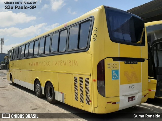 Viação Itapemirim 9037 na cidade de São Paulo, São Paulo, Brasil, por Guma Ronaldo. ID da foto: 8064527.