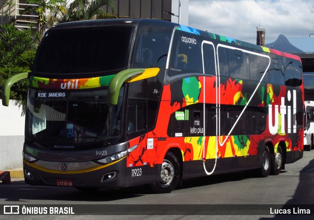 UTIL - União Transporte Interestadual de Luxo 11923 na cidade de Rio de Janeiro, Rio de Janeiro, Brasil, por Lucas Lima. ID da foto: 8064372.