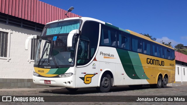 Empresa Gontijo de Transportes 14025 na cidade de João Monlevade, Minas Gerais, Brasil, por Jonatas Costa da Mata. ID da foto: 8063279.