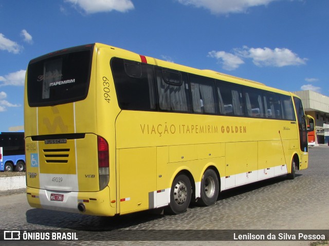 Viação Itapemirim 49039 na cidade de Caruaru, Pernambuco, Brasil, por Lenilson da Silva Pessoa. ID da foto: 8064298.