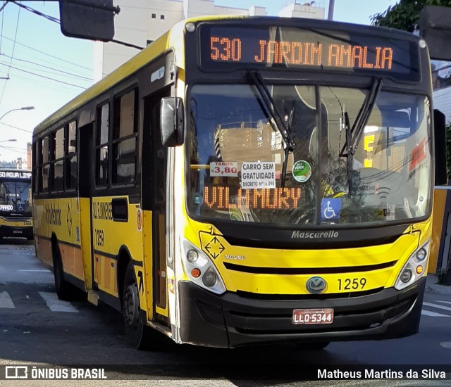 Viação Sul Fluminense 1259 na cidade de Volta Redonda, Rio de Janeiro, Brasil, por Matheus Martins da Silva. Número da foto: #8090625.