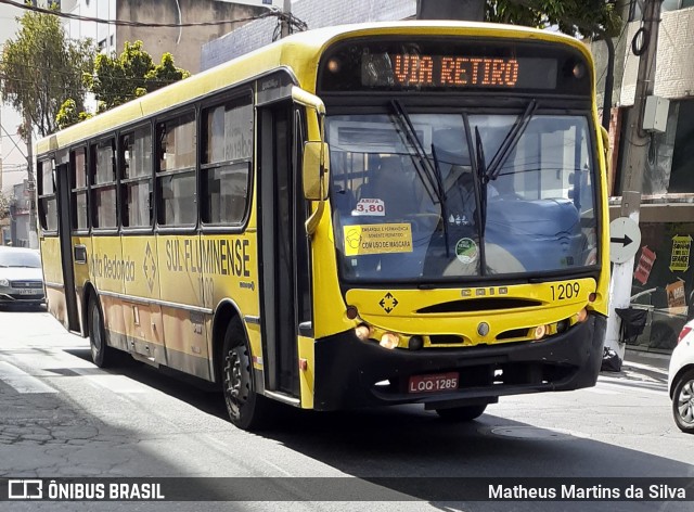 Viação Sul Fluminense 1209 na cidade de Volta Redonda, Rio de Janeiro, Brasil, por Matheus Martins da Silva. ID da foto: 8090644.