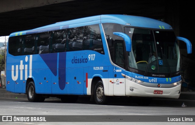 UTIL - União Transporte Interestadual de Luxo 9117 na cidade de Rio de Janeiro, Rio de Janeiro, Brasil, por Lucas Lima. ID da foto: 8091948.