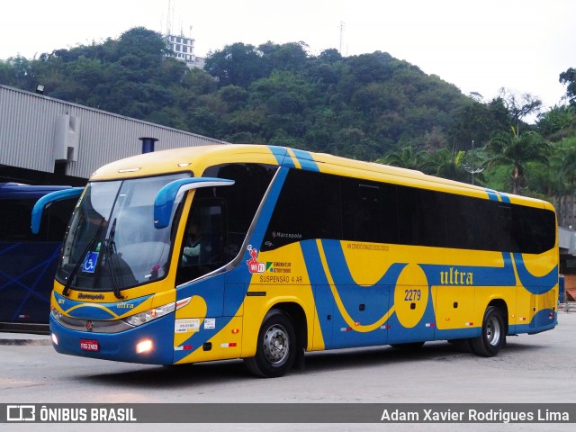 Viação Ultra 2279 na cidade de Santos, São Paulo, Brasil, por Adam Xavier Rodrigues Lima. ID da foto: 8090918.