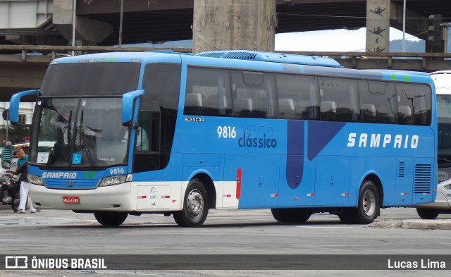 Viação Sampaio 9816 na cidade de Rio de Janeiro, Rio de Janeiro, Brasil, por Lucas Lima. ID da foto: 8091476.