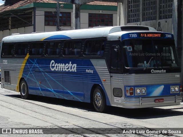 Viação Cometa 7393 na cidade de Rio de Janeiro, Rio de Janeiro, Brasil, por André Luiz Gomes de Souza. ID da foto: 8091663.