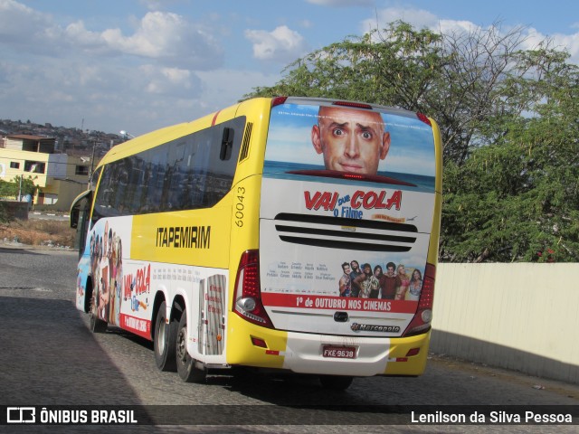 Viação Itapemirim 60043 na cidade de Caruaru, Pernambuco, Brasil, por Lenilson da Silva Pessoa. Número da foto: #8092333.