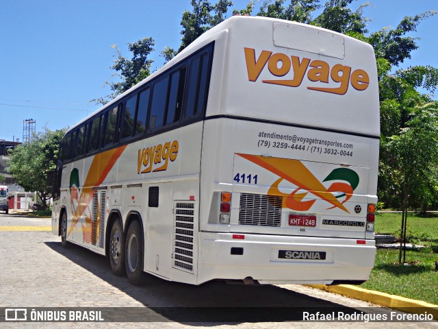 Voyage Transportes e Turismo 4111 na cidade de Aracaju, Sergipe, Brasil, por Rafael Rodrigues Forencio. ID da foto: 8093075.