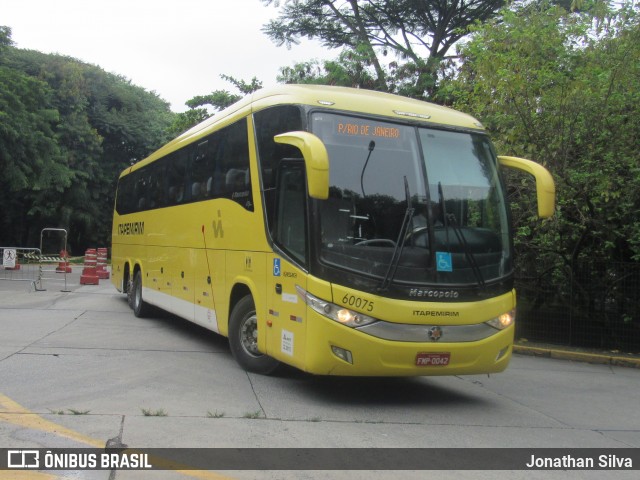 Viação Itapemirim 60075 na cidade de São Paulo, São Paulo, Brasil, por Jonathan Silva. ID da foto: 8092993.