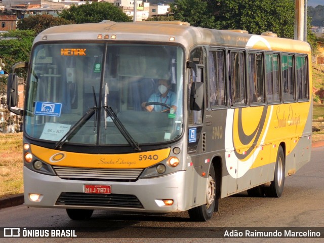 Viação Santa Edwiges 5940 na cidade de Belo Horizonte, Minas Gerais, Brasil, por Adão Raimundo Marcelino. ID da foto: 8095178.