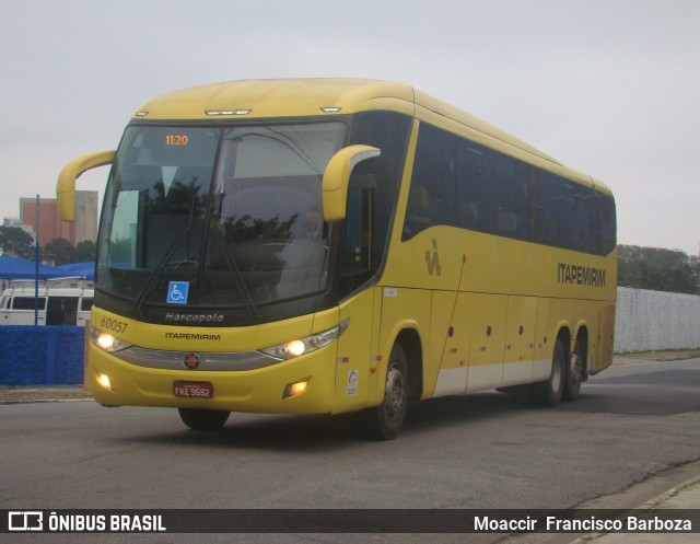 Viação Itapemirim 60057 na cidade de São Paulo, São Paulo, Brasil, por Moaccir  Francisco Barboza. ID da foto: 8095075.