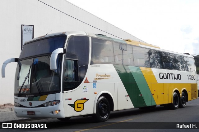 Empresa Gontijo de Transportes 14190 na cidade de Juiz de Fora, Minas Gerais, Brasil, por Rafael H.. Número da foto: #8094307.