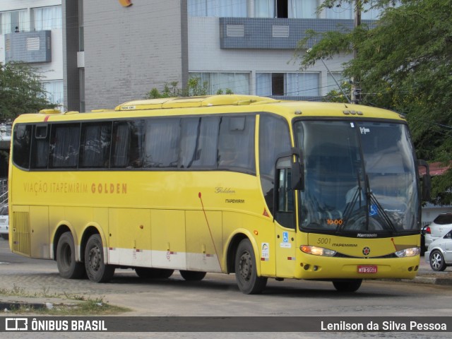 Viação Itapemirim 5001 na cidade de Caruaru, Pernambuco, Brasil, por Lenilson da Silva Pessoa. ID da foto: 8097360.