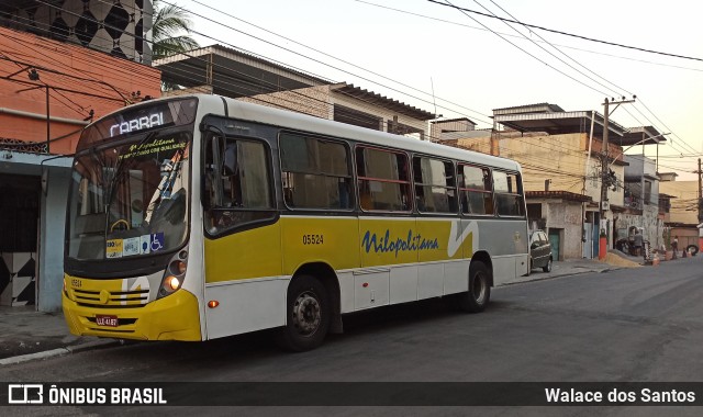 Viação Nilopolitana 05524 na cidade de Nilópolis, Rio de Janeiro, Brasil, por Walace dos Santos. Número da foto: #8096221.