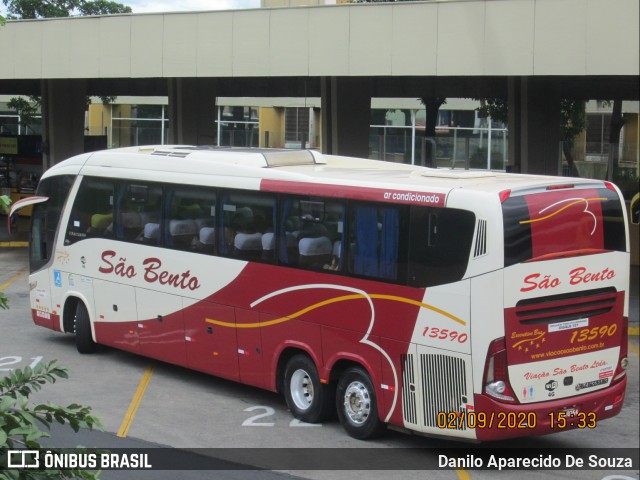 Viação São Bento Ribeirão Preto 13590 na cidade de Ribeirão Preto, São Paulo, Brasil, por Danilo Aparecido De Souza. ID da foto: 8095661.