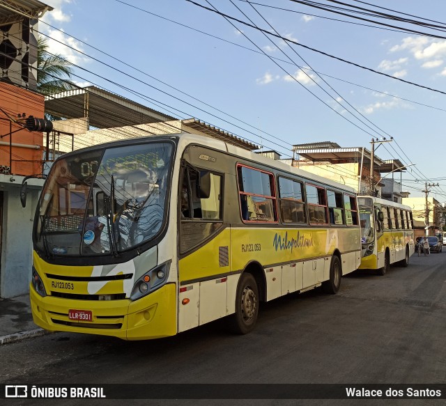 Viação Nilopolitana RJ 123.053 na cidade de Nilópolis, Rio de Janeiro, Brasil, por Walace dos Santos. Número da foto: #8096197.