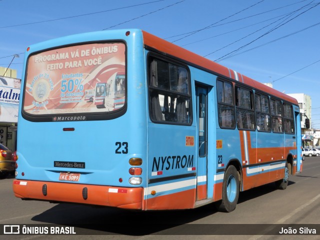 Nystrom Transportes Coletivos 23 na cidade de Quaraí, Rio Grande do Sul, Brasil, por João Silva. ID da foto: 8097169.