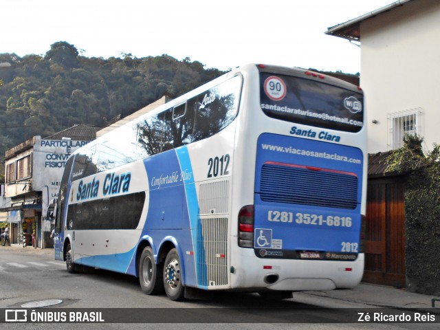 Viação Santa Clara Transporte e Turismo 2012 na cidade de Petrópolis, Rio de Janeiro, Brasil, por Zé Ricardo Reis. ID da foto: 8096553.