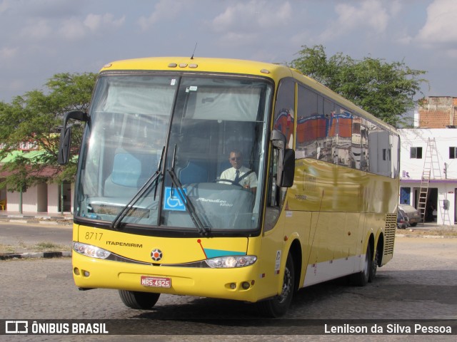 Viação Itapemirim 8717 na cidade de Caruaru, Pernambuco, Brasil, por Lenilson da Silva Pessoa. Número da foto: #8097339.