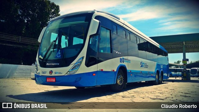 Canasvieiras Transportes 11607 na cidade de Florianópolis, Santa Catarina, Brasil, por Cláudio Roberto. Número da foto: #8097086.