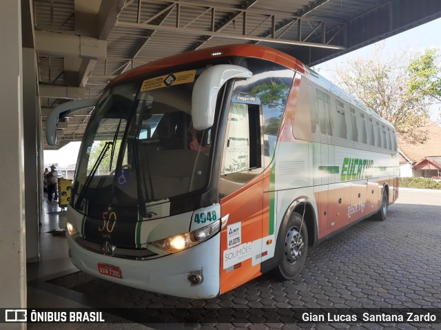 Eucatur - Empresa União Cascavel de Transportes e Turismo 4948 na cidade de Ji-Paraná, Rondônia, Brasil, por Gian Lucas  Santana Zardo. ID da foto: 8100143.