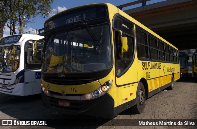 Viação Sul Fluminense 1112 na cidade de Volta Redonda, Rio de Janeiro, Brasil, por Matheus Martins da Silva. ID da foto: 8098798.