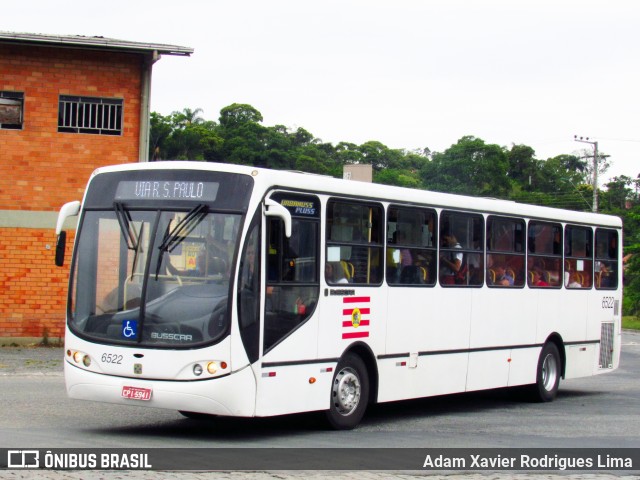 Viação Piracicabana Blumenau 6522 na cidade de Blumenau, Santa Catarina, Brasil, por Adam Xavier Rodrigues Lima. ID da foto: 8099590.