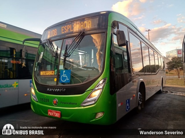 Viação Piracicabana Distrito Federal 115339 na cidade de Brasília, Distrito Federal, Brasil, por Wanderson Severino. Número da foto: #8098896.