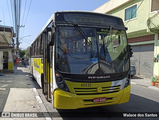 Viação Nilopolitana 05532 na cidade de Nilópolis, Rio de Janeiro, Brasil, por Walace dos Santos. ID da foto: 8098791.