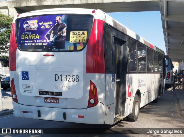 Transportes Barra D13268 na cidade de Rio de Janeiro, Rio de Janeiro, Brasil, por Jorge Gonçalves. ID da foto: 8098750.