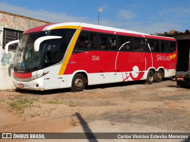 Viação São Luiz 3545 na cidade de Osvaldo Cruz, São Paulo, Brasil, por Carlos Vinicius Estevão Menezes. ID da foto: 8103730.