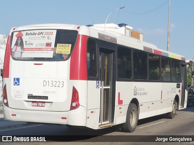 Transportes Barra D13223 na cidade de Rio de Janeiro, Rio de Janeiro, Brasil, por Jorge Gonçalves. ID da foto: 8102190.